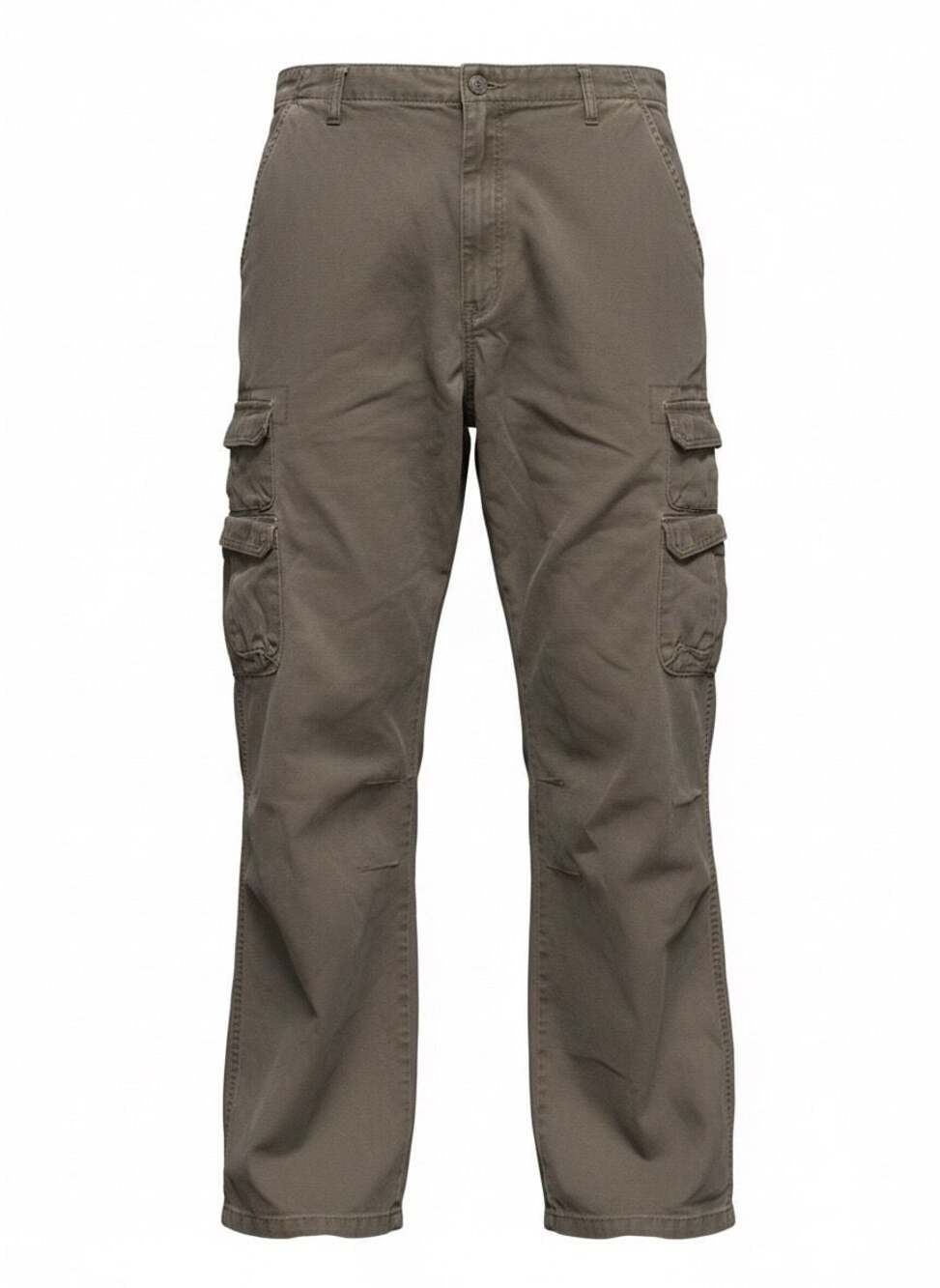 Men's Straight Wrangler Cargo Pants - Goodfellow & Co™ Sculptural Tan 42x34
AA97
